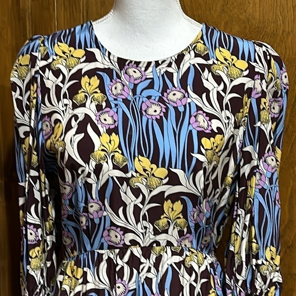 Dixie  Retro Floral Print Dress Size Medium - NWT - Picture 2 of 7
